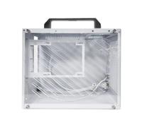 Cuifati Boîtier PC ITX, Boîtier D'ordinateur MATX ITX Compact avec Panneau Latéral en Acrylique, Prend en Charge Le Refroidisseur de Processeur 280 Mm GPU 140 Mm, Refroidissement Liquide