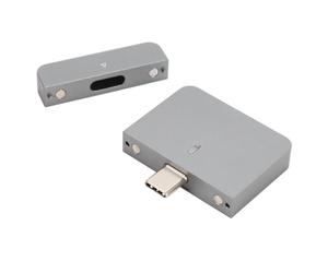 Cuifati Boîtier SSD M.2 NVMe 2230, Boîtier de Disque SSD Portable en Alliage D'aluminium de Type C USB3.2 Gen2 10 Gbit/s avec Conception Magnétique, pour Appareils iOS PC Ordinateur (128GB)