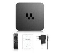 Cuifati Boîtier TV Android 12.0, Boîtier TV WiFi Double Bande 4K UHD 2,4G et 5G, 2 Go de RAM 16 Go ROM Streaming Android Box avec Télécommande pour Le Streaming de Films de Jeux (Prise UE)