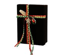 Cuifati Box du Nouvel An en Velours Rouge de Luxe pour le Décor et le Stockage de la Saison Festive (e)