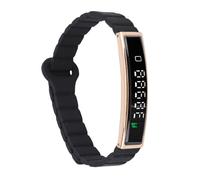 Cuifati Bracelet Intelligent de santé, Bracelet de Suivi d'activité et de Fitness Portable avec Fixation Magnétique, Tracker de Fitness Portable Bluetooth 5.3, Prend en Charge Une (Gold)