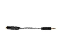 Cuifati Câble Adaptateur pour écouteurs Femelle équilibré de 4,4 Mm vers Mâle de 2,5 Mm, Cordon de Son pour Casque Portable de 5, Pouces, Prise Plaquée Or, Fil de Cuivre Monocristallin pour Casque