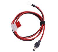 Cuifati Câble de Charge CC à Joint Torique, Borne à Joint Torique en Cuivre et Caoutchouc vers Cordon d'alimentation de Prise CC avec Fusible, pour Antenne Parabolique, Bateau, (2m)
