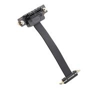 Cuifati Câble D'extension PCIE 8Gbps Riser PCIE 1X avec Double Adaptateur | Patin magnétique pour châssis 1U 2U ATX BTX, support carte PCIE 1X 4X 8X 16X, indication LED