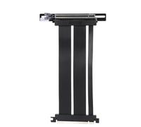 Cuifati Câble D'extension PCIe Gen5 X16, Câble Montant Extrêmement Flexible et Haute Vitesse, Rallonge de Carte Graphique D'ordinateur à Double Rangée à 90 Degrés pour PCIe Gen5 X16