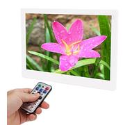 Cuifati Cadre Photo Numérique 12 Pouces, Album Photo électronique avec écran HD 1280 X 800, Télécommande Audio Stéréo Intégrée, pour Salon, Chambre à Coucher, Bureau, Cadeau (Prise UE)