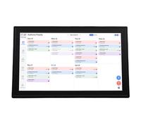 Cuifati Calendrier Numérique Intelligent, Tableau de Tâches Interactif à écran Tactile HD 1080p avec Contrôle par Application, Planificateur Familial WiFi de Bureau avec 32 Go de Mémoire, (Prise UE)
