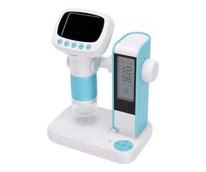 Cuifati Caméra de Microscope Numérique, Zoom 1080P 5MP 50X-1000X avec 8 Lumières LED pour la Science des Enfants