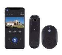Cuifati Caméra de Sonnette Vidéo sans Fil 720P, avec Détection Humaine AI, Conversation Bidirectionnelle, Nocturne, Stockage en Nuage pour la sécurité de la Maison