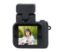 Cuifati Caméra Vidéo UHD 4K pour Voyage, Petit Caméscope, écran Tactile 2 Pouces, Prise en Charge de la Carte SD 512G, Caméscope Nini Vlog avec Lumière Vidéo, Objectif Grand Angle (Pas