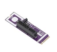 Cuifati Carte Adaptateur PCIE5.0 vers M2, Carte d'extension NVMe PCIe 5.0 vers 4.0 3.0 X4, Transfert de Données Haute Vitesse, Prise en Charge de Deux Protocoles, Installation Outil, pour éditeurs