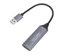 Cuifati Carte de Capture Vidéo, 4K USB3.0 HDMI vers USB C, Carte de Capture pour Le Streaming, Les Jeux, L'enregistrement Vidéo, 1080P 60FPS, Compatible avec OBS, Switch2/1 (Argent)