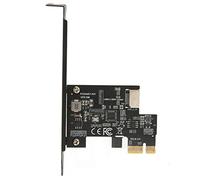 Cuifati Carte d'extension PCIE vers USB 3.2 5 Gbit/s, Adaptateur PCI Express X1 USB3.2 Gen1 Type E 20 Broches, Carte d'en-tête Interne de Type C Avant de Bureau avec Déflecteur Métallique, Prise