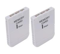 Cuifati Carte Mémoire 1 Mo pour PS 1, Carte Mémoire pour Console de Jeu Haute Vitesse avec Lecture Rapide et écriture, pour Système de Jeu Classique (2PCS)