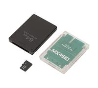 Cuifati Carte Mémoire de Jeu 64 Mo avec Fonction FMCB pour, Jeux de Stockage ou Carte de Programme de Démarrage sur Disque Dur, FMCB Free McBoot V1.953/v1.966, Adaptateur de Mémoire MX4SIO pour Jeu