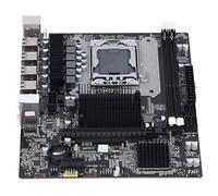 Cuifati Carte Mère de Bureau, Carte Mère de Jeu X58 LGA 1366, 2xDDR3 DIMM, Emplacement SATA2.0, Emplacement pour Carte Graphique PCIE X16, Interface Réseau RJ45