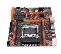 Cuifati Carte Mère de Bureau X99 LGA2011-3, Carte Mère de Jeu DDR4 4 Canaux avec 8 SATA, 1 Emplacement M.2, 3 Emplacements pour Carte Graphique PCI-E X16, Réseau RJ45