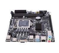 Cuifati Carte Mère de Jeu H110 PCIE, Carte Mère D'ordinateur LGA 1151 Mini-ITX, Double Canal DDR4 M.2 NVMe SATA pour Processeur ème 7ème 8ème Génération