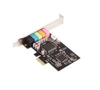 Cuifati Carte Son, Carte PCI Express 6 Canaux avec CD de Pilotes, pour Ordinateurs wins 7 Vista X P 32 64 Bits