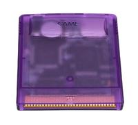 Cuifati Cartouche de Jeu, Carte Mémoire 8 Go pour Gameboy Color Gameboy Advance SP, avec Transfert de Fichiers USB et Personnalisation des Boutons (Violet transparent)