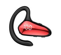 Cuifati Casque sans Fil, Oreillette Mains Libres Bluetooth V5.0 à Conduction Osseuse, Casque à Oreille Unique Antibruit avec Micro intégré pour la Conduite Professionnelle, Le Sport, 200
