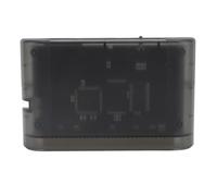 Cuifati Cassette Vidéo de Jeu 3000 en 1 pour Mega Drive, Carte Mémoire 8 Go, Support de Cassette Transparente MD1 MD2 MD3 CD 32X Hôtes Originaux Genesis Master System Games (Noir transparent)