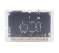 Cuifati Cassette Vidéo de Jeu 3000 en 1 pour Mega Drive, Carte Mémoire 8 Go, Support de Cassette Transparente MD1 MD2 MD3 CD 32X Hôtes Originaux Genesis Master System Games (Blanc transparent)