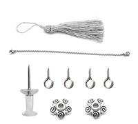 Cuifati Chaîne Trémolo pour Piano à Pouce, Belle Forme, Accessoire D'instrument de Musique Pratique, Couleur Argent 2,0 "X 2,0" X 0,8 "Scène applicable: Enfants Inspirant le Talent Musical