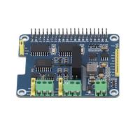 Cuifati Chapeau d'extension de Bus Can isolé à 2 Canaux pour Pi, Solution Double Puce MCP2515 + SN65HVD230 avec Isolation de Puissance et Protection Multiple, Prend en Charge Pi /2B/3B/4B/5