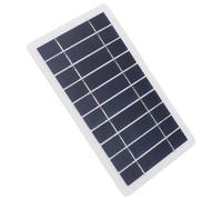 Cuifati Chargeur de Panneau Solaire 5 W USB Portable avec Cellules en Silicium Monocristallin, Panneau Solaire Haute efficacité avec Prise de Courant pour Alimentation de Secours Extérieure, pour