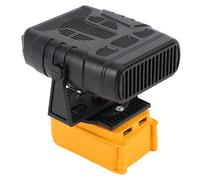 Cuifati Chauffage d'appoint alimenté par Batterie de 200 W avec 2 Ports USB, Chauffage Portable pour Utilisation de Bureau avec Protection contre la Surchauffe et le Basculement, Petit Silencieux