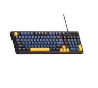 Cuifati Clavier de Jeu Mécanique à 98 Touches, Rétroéclairage Rvb, avec 19 Touches Anti-Image Fantôme et Effets de Lumière de Couleurs Mélangées, pour Le Bureau de Jeu (Blue)