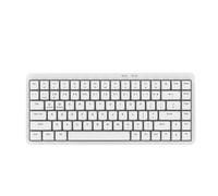 Cuifati Clavier de Jeu Mécanique sans Fil, Connexion 2,4 G, Disposition 84 Touches, Pleine Taille pour Ordinateur Portable, Bureau, Clavier D'ordinateur USB Multimédia, Lettres (White)