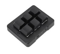 Cuifati Clavier Mécanique à 6 Touches, Clavier de Jeu Macro Programmable avec, Fil 2,4 G et USB Filaire, pour wins OS X Gaming Work