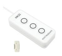 Cuifati Clavier USB personnalisé Macro Programmable avec 3 Touches pour Le Bureau de Jeu, Copier-Coller, Raccourcis, Contrôle Multimédia (HK33UW Blanc)