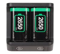 Cuifati Contrôleur Batterie, 2 X 2650mAh Rechargeable avec Chargeur Rapide | Station de chargement de type C, protection contre les surcharges, indicateur LED, pour contrôleur One, série X, série S,
