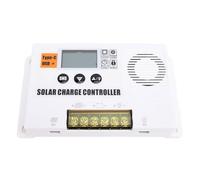Cuifati Contrôleur de Charge Solaire PWM 12V 24V Contrôleur de Charge d'alimentation du Régulateur de Panneau Solaire avec Sortie USB Régulation PWM à 3 étapes pour Systèmes Hors Grille (80A)