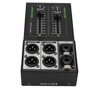 Cuifati Contrôleur de Volume Passif, Fader Professionnel de 70 Mm pour un Son Haute fidélité, Interface XLR à Coque Métallique, avec Sortie D'entrée Stéréo Plug and Play