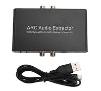 Cuifati Convertisseur Extracteur HDMI Arc, Adaptateur de Son DAC 192 KHz avec Audio sans Perte 24 Bits, Prend en Charge 5.1 Canaux et Contrôle du Volume à Distance du Téléviseur pour