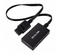 Cuifati Convertisseur N64 vers HDMI, Adaptateur de Jeu Vidéo Upscaler 1080P, Adaptateur Multimédia Plug and Play N64 vers HD pour Projecteur de Moniteur HDTV