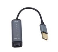 Cuifati Convertisseur USB vers SPDIF, Adaptateur Optique Numerique pour TV