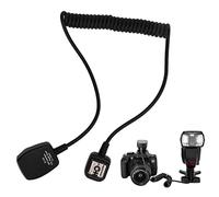 Cuifati Cordon de Flash Hors Caméra, Rallonge de Flash de Synchronisation TTL avec Base de Griffe Porte-Accessoires pour 600EX RT 580EX II, 130 Cm