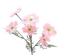 Cuifati Cosmos Artificiels Fleurs Blanches Long Larring pour Les Immeubles D'appartements Célébration de Mariage 5 Pack Silk Towel Ice Fil 60 Cm (2)