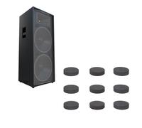 Cuifati Coussinets D'isolation de Haut-Parleur Pieds D'isolation Adhésifs pour Haut-Parleur Coussinets D'amortissement des Vibrations 40 X 10 Mm avec Support Autocollant pour Platine