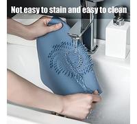 Cuifati Couvercle de Vidange de Douche Facile à Nettoyer, Bouchon de Filtre D'évier en Silicone Souple, Filtre Attrape-cheveux pour Baignoire Salle de Bains 3 Pièces (BLACK)