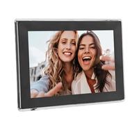Cuifati Crame d'image Numérique WiFi de 10,1 Pouces, Cadre Photo Numérique à écran LCD Touch avec Une Extension de Stockage de 32 Go, des Photos et Vidéo à Distance, (Prise UE)
