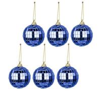 Cuifati Crim Clear Christmas Balls Ornement Festive Christmas Tree Building - Ensemble de 6 Décorations (1)