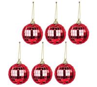 Cuifati Crim Clear Christmas Balls Ornement Festive Christmas Tree Building - Ensemble de 6 Décorations (5)