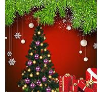 Cuifati Crim Clear Christmas Balls Ornement Festive Christmas Tree Building - Ensemble de 6 Décorations (6)
