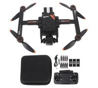 Cuifati Drone à Moteur sans Balais avec Appareil Photo pour Adultes, Quadcopter Smart FPV Smart FPV WiFi Transfert avec Système de Localisation GPS, évitement des Obstacles (3 Piles)